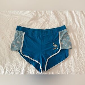 Hot Topic Blue Pajama Shorts with White Accents